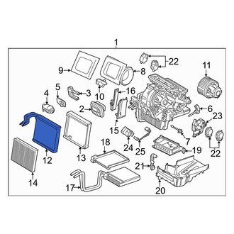 Lincoln OE - A/C Evaporator Core