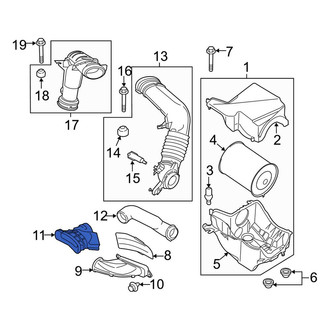 Lincoln OE - Engine Air Intake Hose