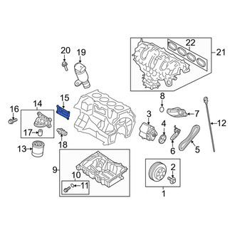 Lincoln OE - Engine Oil Filter Adapter Gasket