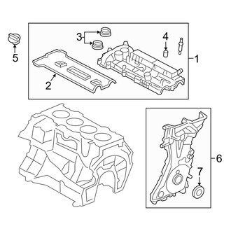 Lincoln OE - Engine / Transaxle - Valve & Timing Covers (2.0L)