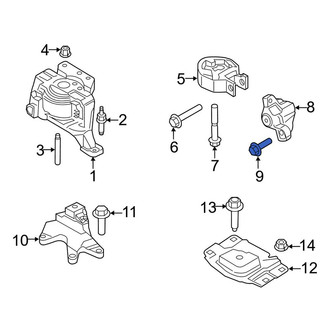 Lincoln OE - Engine Torque Strut Mount Bolt