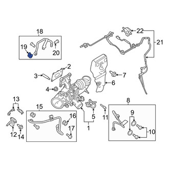 Lincoln OE - Turbocharger Coolant Line Washer