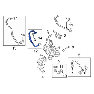 Lincoln OE - Turbocharger Coolant Line
