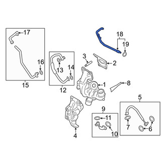 Lincoln OE - Turbocharger Coolant Line