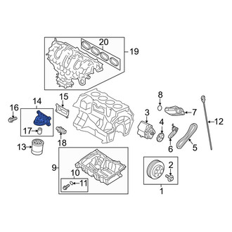 Lincoln OE - Engine Oil Filter Adapter