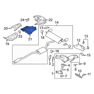 Lincoln OE - Center Floor Pan Heat Shield