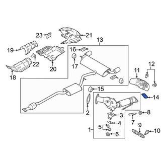 Lincoln OE - Center Catalytic Converter Gasket