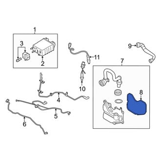 Lincoln OE - Vapor Canister Purge Valve Assembly Gasket