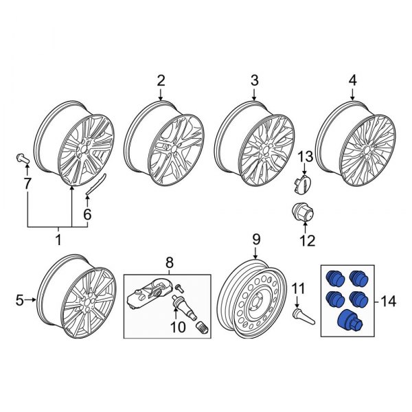 Wheel Lock Set