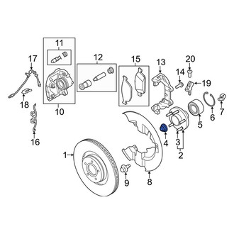 Lincoln OE - CV Joint Nut