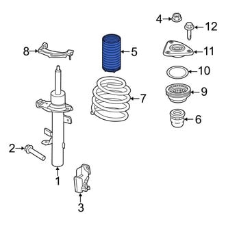 Lincoln OE - Front Suspension Strut Bellows