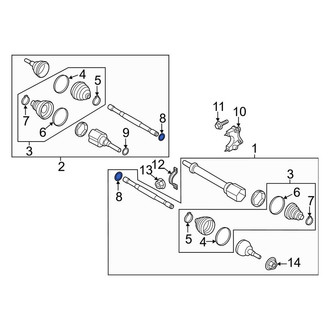 Lincoln OE - Outer CV Joint Retaining Ring