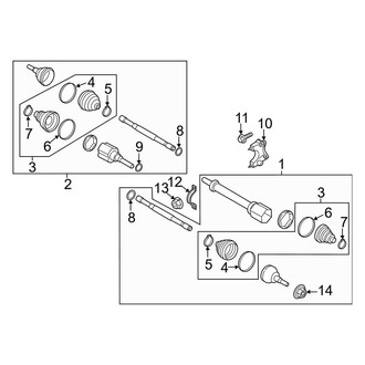 Lincoln OE - Front Suspension - Drive Axles