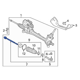Lincoln OE - Left Outer Steering Tie Rod End