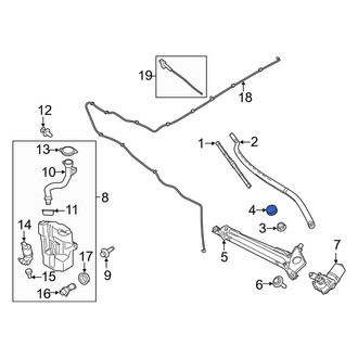 Lincoln OE - Wiper Arm Cap