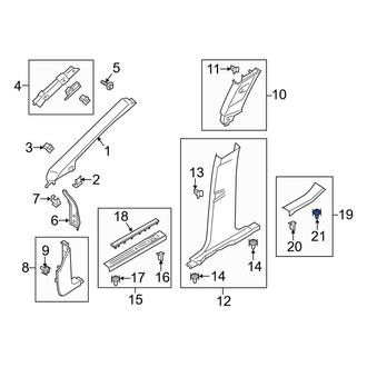 Lincoln OE - Quarter Panel Trim Panel Clip