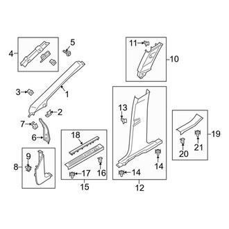 Lincoln OE - Pillars, Rocker & Floor - Interior Trim