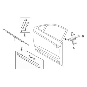 Lincoln OE - Front Door - Exterior Trim