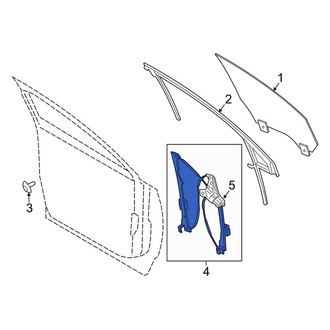 Lincoln OE - Front Right Window Regulator