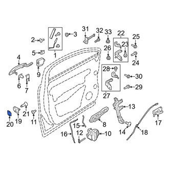 Lincoln OE - Door Lock Striker Plate Spacer