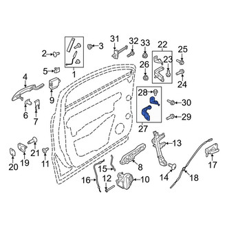 Lincoln OE - Front Left Lower Door Hinge