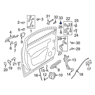 Lincoln OE - Door Check Nut