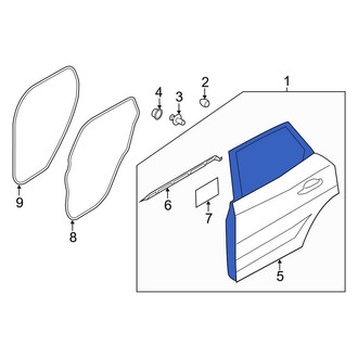Lincoln OE - Rear Left Door Shell
