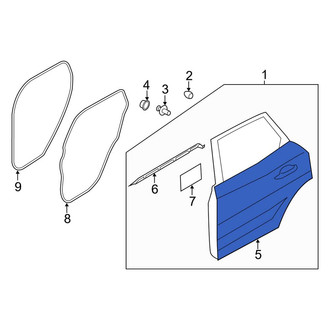 Lincoln OE - Rear Right Outer Door Outer Panel