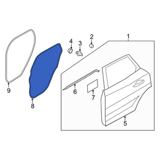 Lincoln OE - Rear Right Outer Door Seal