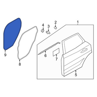 Lincoln OE - Rear Inner Door Seal
