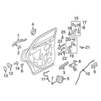 Lincoln OE - Rear Door - Lock & Hardware