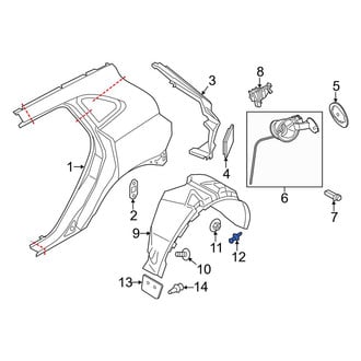 Lincoln OE - Fender Liner Retainer