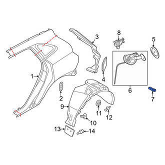 Lincoln OE - Fuel Door Spring