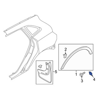 Lincoln OE - Wheel Arch Molding Nut