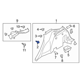 Lincoln OE - Quarter Panel Trim Panel Clip