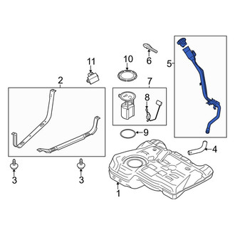 Lincoln OE - Fuel Filler Hose