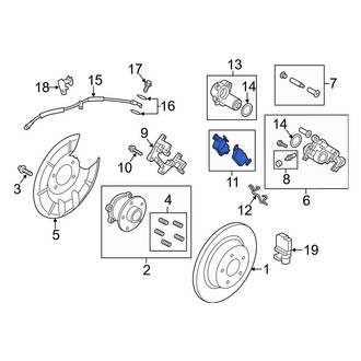 Lincoln OE - Rear Disc Brake Pad Set