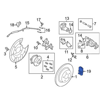 Lincoln OE - Front ABS Wheel Speed Sensor