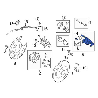 Lincoln OE - Rear Left Disc Brake Caliper