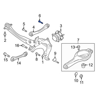 Lincoln OE - Upper Suspension Control Arm Bolt