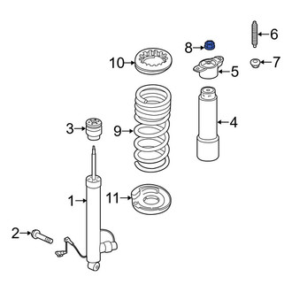 Lincoln OE - Rear Upper Suspension Shock Absorber Nut