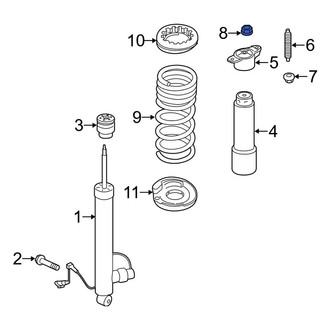 Lincoln OE - Rear Upper Suspension Shock Absorber Nut