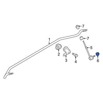 Lincoln OE - Rear Suspension Stabilizer Bar Link Nut