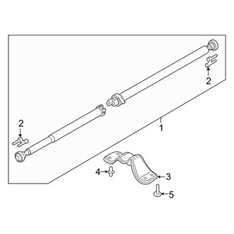 Lincoln OE - Rear Suspension - Drive Shaft (AWD)
