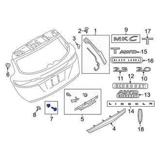 Lincoln OE - License Plate Bracket Hardware Kit