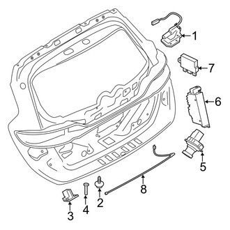 Lincoln OE - Lift Gate - Lock & Hardware