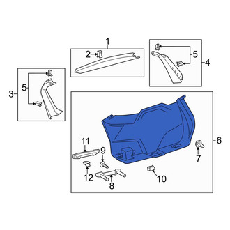 Lincoln OE - Rear Lower Liftgate Trim Cover