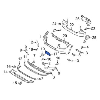 Lincoln OE - Front License Plate Bracket