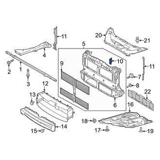 Lincoln OE - Front Radiator Support Air Deflector Actuator