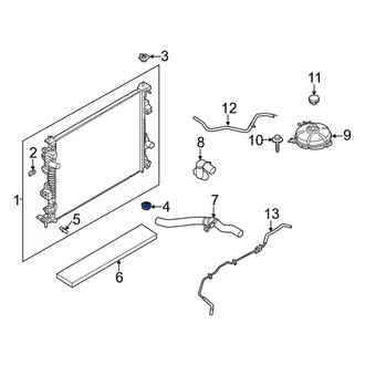 Lincoln OE - Lower Radiator Insulator